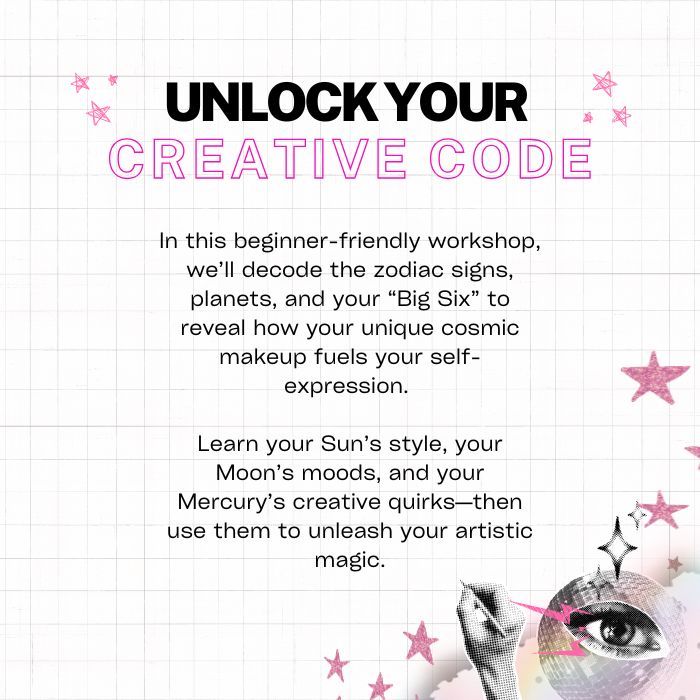 Astrology & Creativity Masterclass: Unlock Your Cosmic Muse